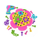 Educational Insights - Design & Drill® Flower Power Studio™-Vivez le frisson de l'exercice : Les enfants alimentent leur imagination et renforcent leurs compétences en coordination en utilisant la perceuse, les plaques et les boulons adaptés aux enfants pour correspondre aux conceptions incluses ou créer leurs propres images, motifs et formes