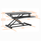Ezywork - Convertisseur de bureau assis-debout de large 43B - 32"-La couleur noire