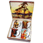 McIntosh Tom Thomson Tasses avec boîte-cadeau - Paquet de 4 - 11 oz-Joliment emballé dans un coffret cadeau et prêt à être offert en cadeau sans aucun tracas