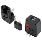 Targus - Chargeur de voyage universel avec ports USB-Comprend 2 ports USB et 1 prise secteur standard