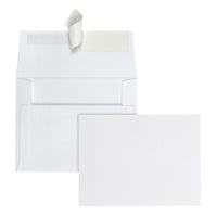 Quality Park - Enveloppes d’invitation ou de carte de souhaits no 5 avec fermeture à bande adhésive - blanc - paquet de 100-Chaque enveloppe de format A2 est conçue pour contenir une feuille de 8 1/2 x 11 po pliée en quatre, ce qui en fait l’enveloppe parfaite pour tous vos articles de papeterie sociale