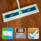 Swiffer - Trousse de départ Sweeper XL-Il est facile d’assembler votre Sweeper! Il suffit de raccorder les morceaux du manche. Envelopper le linge sous la tête du Sweeper et enfoncer les rabats dans chaque coin agrippant pour le maintenir en place