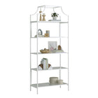 Sauder Anda Norr Bibliothèque avec 5 Tablettes - 70.87" H - Finition White (425786)-5, 0 tablettes réglables