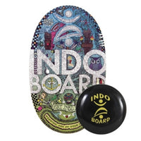 Indo Board Original - Accessoire d’équilibre debout devant bureau - Flo GF - Doodles-La planche Indo Original avec coussin, est dotée d’une planche au fini en bois naturel et d’un coussin IndoFlo de 14 po (rouleau non inclus avec ce produit)