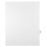Mark Maker – Onglets séparateurs juridiques blancs, 1/15 onglets, format lettre, sans trous, numéro 131, 25/paquet-Onglets séparateurs blancs, 1/15 onglets
