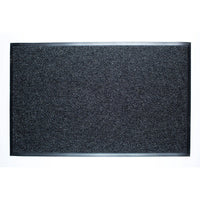 Dura Nop – Tapis d'entrée, 3 pi x 5 pi (avec bordure), gris charbon-Capacité d'environ 5,5 litres ou 1,45 gallons d'eau par verge carrée