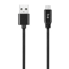 Blu Element - Câble Tressé de Charge /Sync Micro USB 4ft, Noir-Fonctionne avec tous les chargeurs USB de voiture et muraux
