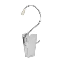 Eddie's - Clip Hercules (Longueur totale : 4-1/2" - Longueur du clip 2") - Blanc - Paquet de 100 (140100-100)-Pince Hercule avec crochet