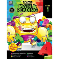 Livre numérique : Carson Dellosa - Total Math and Reading Workbook, 1re année-1