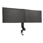 Kensington - Bras compact pour moniteurs doubles SmartFit - noir (55513)-Sa poignée de réglage à prise facile permet de régler rapidement et simplement la hauteur (9,4 po à 18,5 po) des moniteurs, de les basculer et de les incliner (+/- 10°), de les faire pivoter en mode portrait ou paysage (+/- 180°) et de les verrouiller en place