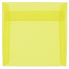 JAM Paper Enveloppes translucides, jaune primaire, 5,5 x 5,5 po, 50/paquet-Enveloppes en papier translucide jaune primaire