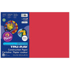 Papier de construction Pacon Tru-Ray, 12" x 18", rouge des fêtes, 250 feuilles-Le papier de construction Tru-Ray est suffisamment résistant pour supporter le rainurage, le pliage et le curling sans se fissurer ni se déchirer