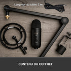 Blue Yeticaster Professional Broadcast Bundle - Black-Legendary Blue broadcast sound: The Yeticaster bundle features our legendary broadcast sound, making the professional difference for music and audio recording, streaming and building your audience