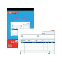 Staples Livrets de facturation bilingues, SDC51B-10, triplicatas, autocopi-Demande de paiement officielle avec détails sur le prix, les taxes et les conditions de paiement 