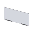 Avant de pare-haleine modulaire Mark Maker - Acrylique transparent 1/4" - panneau de 47,5" Lx23,5"H - 2 rails inférieurs de 12"-Fixez les côtés des panneaux modulaires pour étendre la longueur de votre diviseur à l'aide de charnières en plastique (charnières flexibles).