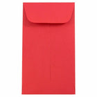 JAM Paper Enveloppes Colourées #6 Coin Commerciales - 3,375" x 6" - Rouge recyclé - Paquet de 50-Couleur : Enveloppes pour pièces rouges
