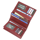Roots - Femme Grand Portefeuille Pochette avec Chéquier Amovible - Rouge-8