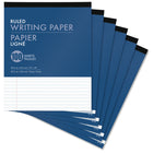 Merangue - Blocs-notes - Lignes collégiales - 8 x 10 po - Blanc - 100 feuilles - Paquet de 6"-Blocs-notes pour la prise de notes, les dessins créatifs et les mémos