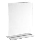 Eddies Hang-Up Display Ltd. Porte-affiche à chargement par le bas - acrylique transparent - 14x11 po - 6/paq-Support de panneau de comptoir