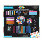 Smarts & Crafts Trousse de bricolage contes de fées-Chaque kit d'artisanat comprend des tubes en papier, de la ficelle et du cordon, des pompons, des paillettes, des perles et des pierres précieuses, des yeux écarquillés et des bâtons flous.