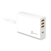 J5Create JUP4263 Super chargeur USB-C 4-ports 63W Power Delivery - Blanc-45W