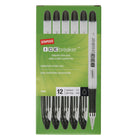 Staples - Stylos à bille Icebreaker - 1,0 mm - paquet de 12-Pointe moyenne, 1,0 mm 