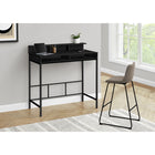 Monarch Specialties - 7700 Bureau 48 po L - Noir/Metal Noir Hauteur Debout-Fini de tous les côtés pour un placement flexible partout dans un bureau à domicile
