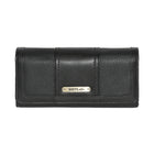 Roots - Portefeuille de poche pour femme - Noir-Fermeture à pression extensible