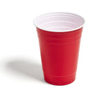 Verres en plastique pour boissons froides de 16 oz de Perk - Rouge - paquet de 50-Faits de plastique