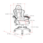 Chaise de jeu Ravagers de CorLiving - Rose/Blanc-9