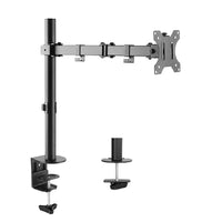 Uplite – Support de bureau pour moniteur unique, entièrement ajustable, articulé, pour 1 écran de jusqu'à 32 po, noir (UPMM32)-Convient à la plupart des écrans de 13 po à 32 po de taille et de 18 lb de poids avec des trous de montage de 75x75mm ou 100x100mm à l'arrière
