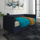 Lit de jour Urban avec espace de rangement, Linge bleu-5