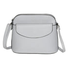 Nicci - Sac à bandoulière avec rabat sur le devant - Gris clair-Poche intérieure zippée et poche pour téléphone portable