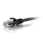 C2G - Câble de raccordement réseau Ethernet Cat5e Snagless non blindé (UTP) de 25 pieds - Noir-(1) RJ-45 mâle