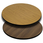 Flash Furniture – Dessus de table stratifié XURD42WNT, carré de 42 pouces, naturel/noyer-Ensemble de 2 dessus de table de restaurant