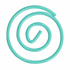 JAM PAPER - Trombones circulaires colores, Bleu sarcelle, 2 paquets de 50-Trombones de qualite superieure fabriques à partir de fil d'acier recouvert de vinyle de haute qualite.