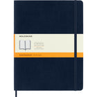 Moleskine - Carnet Classic Format Xl À Pages Lignées - Couverture Souple - 7,5 po x 10 po - Bleu Saphir-X Grande