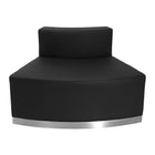 Flash Furniture – Alon Series ZB803580SBK, ensemble de réception 6 pièces, cuir souple,noir-L’ensemble comprend : Chaise (1), chaise concave (2), chaise convexe (1) et pouf (1)