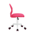 Chaise de Bureau pour Adolescent Homy Casa – Rose-Matériel : PP, maille, métal