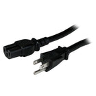 StarTech ® Cordon dââ‚¬â„¢alimentation 14 AWG robuste pour ordinateur, NEMA 5-15P vers C15, 8 pi-Puissance admissible maximale, pour les appareils de plus grande taille