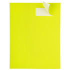 JAM Paper - Étiquettes d'adresse d'expédition rectangulaires - 1 1/3 po x 4 po - jaune fluo - Paquet de 126-Quantité : 126 étiquettes par paquet (14 par feuille, 9 feuilles), Adhésif puissant facile à décoller et à appliquer