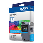 Brother - LC401XLCS Cartouche d’encre cyan à haut rendement d’origine-Intelligemment conçu pour fonctionner à l’unisson avec votre imprimante à jet d’encre Brother.