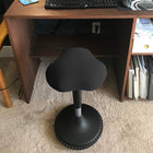 AnthroDesk - Tabouret Wobble réglable - Noir-Hauteur ajustable de 22 po à 33 po, et un diamètre de base de 14 po