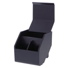 Bostitch Office Konnect Bac de rangement avec couvercle amovible et 2 séparateurs modulaires, noir-Plastique noir