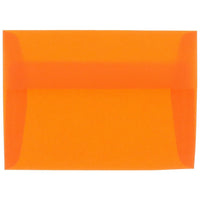 JAM Paper Enveloppes translucides A2, orange, 50/paquet-Enveloppes en papier translucide orange