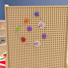 Flash Furniture - Ensemble de chaînes et d'engrenages de 79 pieces Bright Beginnings de qualite commerciale pour systemes muraux-19,75 po l x 16.25 po P x 7.25 po H