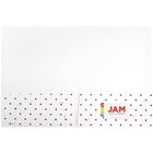 JAM Paper Chemises artisanales avec points bourgogne, 9 x 12 po, blanc, 12/paquet-Taille : 9 x 12 po