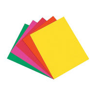 Pacon – Papier cartonné, 8,5 x 11 po, assortiment de couleurs vives, 100 Ct, 200/paquet (PAC101175)-L’assortiment de papiers cartonnés lumineux comprend les couleurs vert émeraude, rouge rojo, jaune citron, citrouille et rose vif