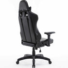 MotionGrey - Enforcer - Chaise de jeu de bureau, ergonomique,cuir PU,avec reglage de la hauteur,appui-tête et coussins lombaires-Dimensions du siege : 28 po L x 21 po P x 2,5 po H