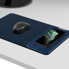 General Supply Goods + Co - Chargeur sans fil 10 W - tapis de souris enroulable - Bleu-Fréquence de charge : 110-148 kHz